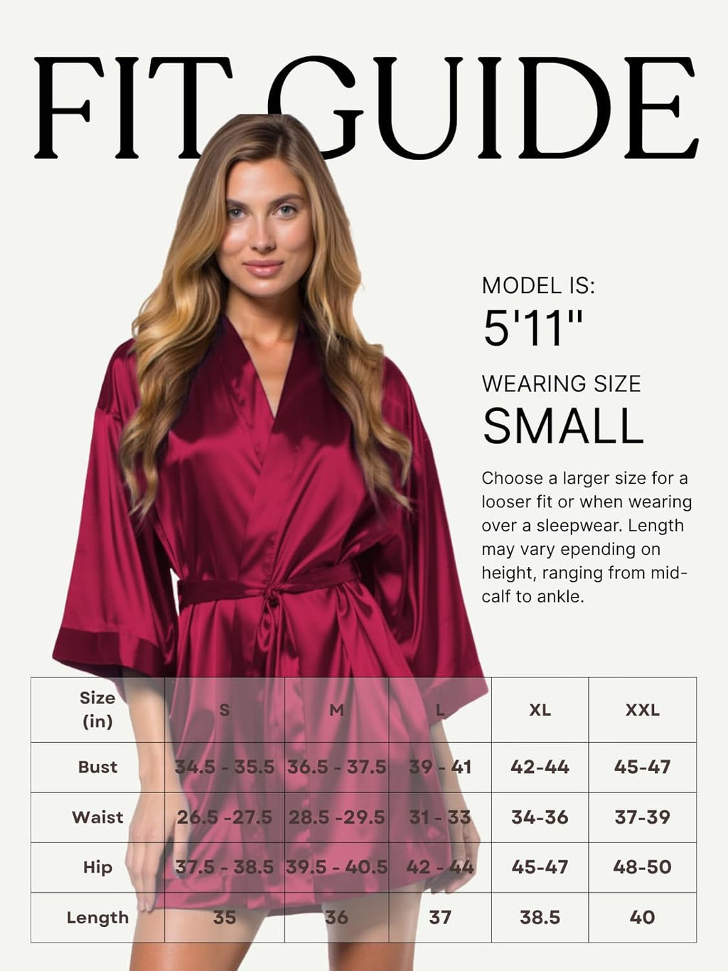 Satin Kimono Robes for Brides and Bridesmaids - Luxurious Silky Lingerie Wraps